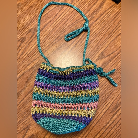 Mudd Crochet Crossbody Bag - Multicolored - like new - Picture 1 of 5